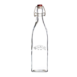 Бутылка квадратная 550 мл прозрачная Clip Top Kilner