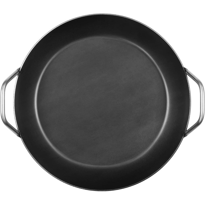 Сервировочная сковорода из кованого железа 32 см, с лопаткой в комплекте GRÄWE