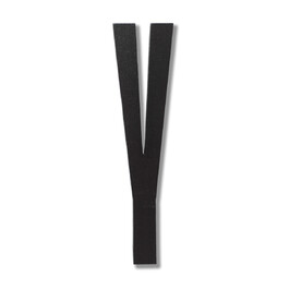 Буквы Y 12x0,9 см черные Wooden Letters Indoor Design Letters