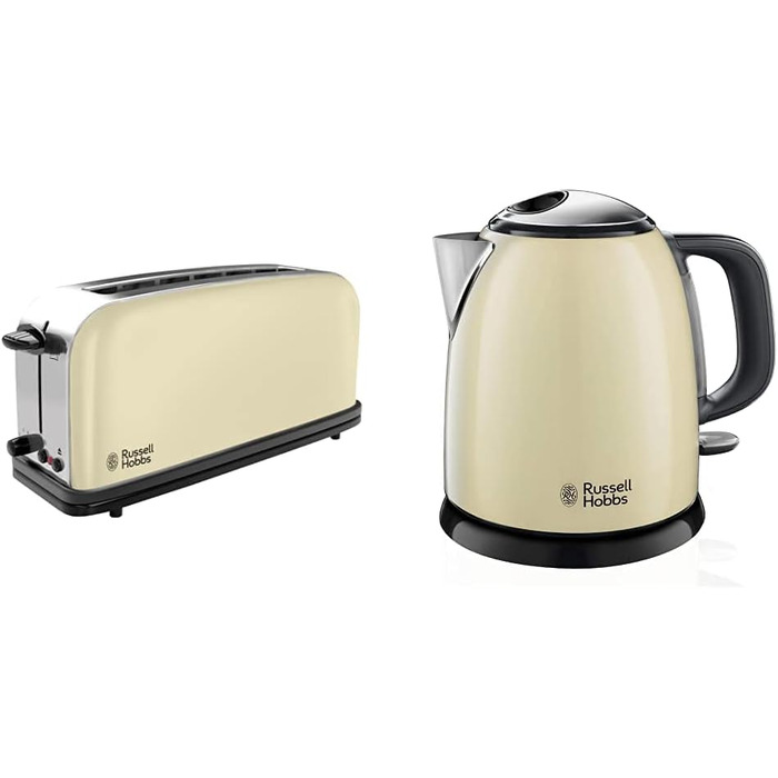 Russell Hobbs Тостер с широким слотом 1000 Вт и чайник 1 л, 2400 Вт Russell Hobbs Colours+