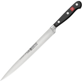 Классический нож для разделки рб WSTHOF 20 см, серебрянй
