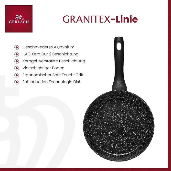 Сковорода 24 см Granitex Gerlach