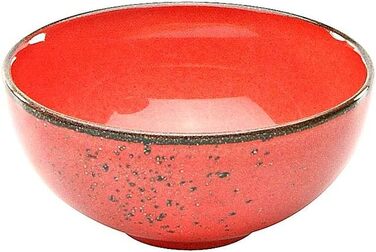 Набор глубоких тарелок из керамогранита 11.5 см, 10 предметов, красный Nature Collection 20072 CreaTable