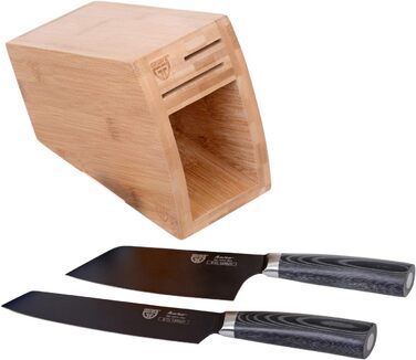 Набор ножей из нержавеющей стали с подставкой из бамбука, 3 предмета Kuro Series GRÄWE