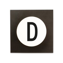 Крючки для одежды D 14x14x9 см черно-белые Hook2 Letter Wandhaken Design Letters
