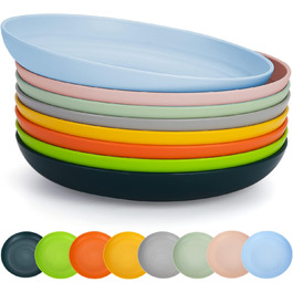 Набор разноцветных тарелок 23 см, 8 предметов Berglander