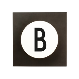 Крючки для одежды B 14x14x9 см черно-белые Hook2 Letter Wandhaken Design Letters