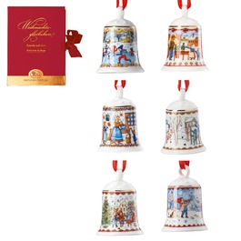 Набор из 6 елочных украшений колокольчик 5,5 см Christmas Collectors Edition Hutschenreuther