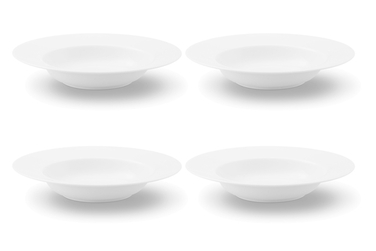 Набор тарелок для супа 23 см, 4 предмета, белый La Belle Friesland