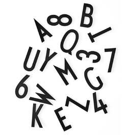 Буквы 5 см черные Buchstaben-Set Design Letters