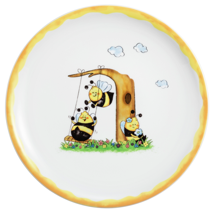 Тарелка обеденная детская 25,5 см, Compact Fleißige Bienen Seltmann Weiden