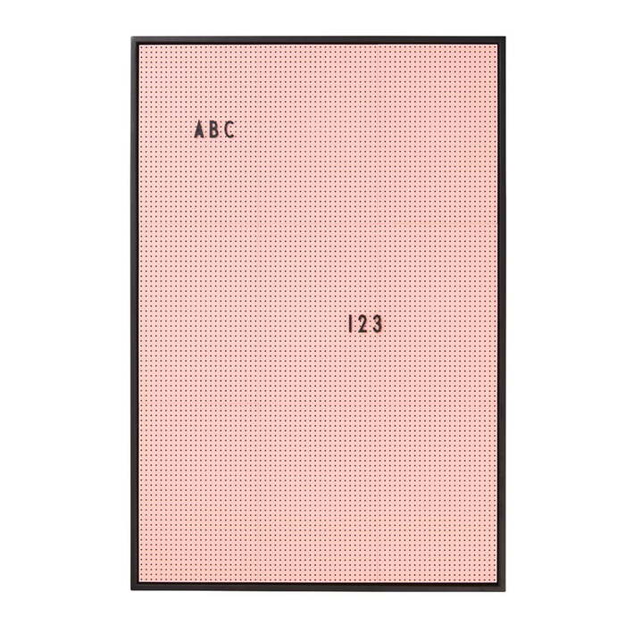Доска 59,4x42 см розовая Message Board Design Letters