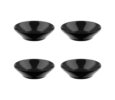 Суповая тарелка 18,5 см черная, 4 предмета Tonale Alessi