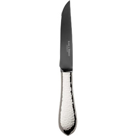 Нож для стейка с массивным серебряным покрытием Martelé Frozen Black Robbe & Berking