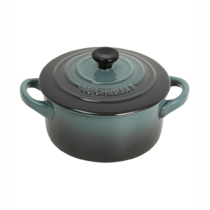 Мини-кастрюля / жаровня с крышкой 10 см, океан Le Creuset