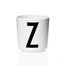 Чашка Z 7,5x7 см черно-белая Melamin Becher Design Letters