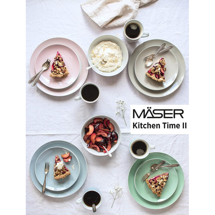 Набор столовой посуды на 4 человека 16 предметов Kitchen Time II MÄSER