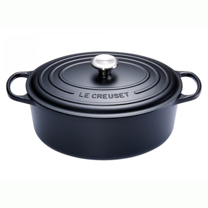 Le Creuset Гусятница / жаровня с крышкой 31 см, черный матовый Le Creuset