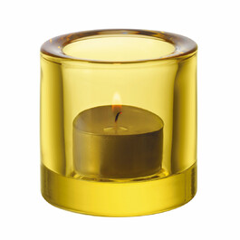 Подсвечник для чайной свечи 6,9х6 см желтый Kivi Iittala
