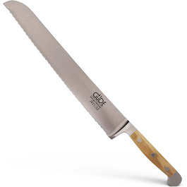 Нож для хлеба Franz Güde 7431/32 из нержавеющей стали, рукоять из оливкового дерева, 32 см 