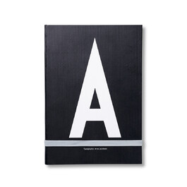 Блокнот A 21,5x1,5x14,8 см черный AJ Personal Notizbuch A-Z Design Letters