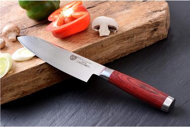 Нож из 67 слоев дамасской стали 17.5 см Santoku 074.56 GRÄWE