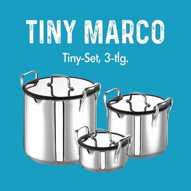 Набор кастрюль 3 предмета Tiny Marco Compact Rohe Germany