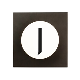 Крючки для одежды J 14x14x9 см черно-белые Hook2 Letter Wandhaken Design Letters