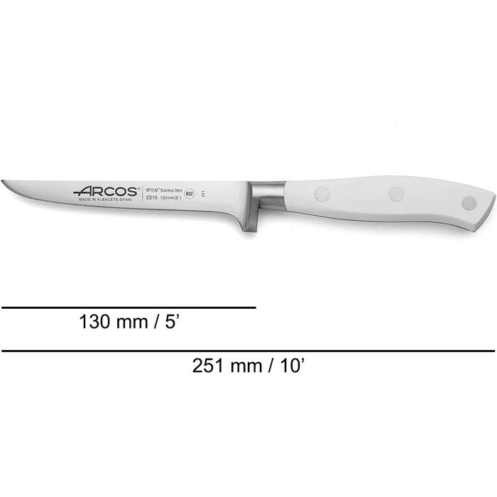 Нож для обвалки 13 см Riviera Blanc Arcos