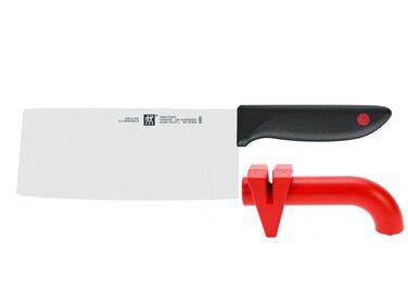 Нож топорик китайский шеф-повара 18 см + точилка для ножей Twin Point Zwilling