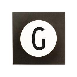 Крючки для одежды G 14x14x9 см черно-белые Hook2 Letter Wandhaken Design Letters